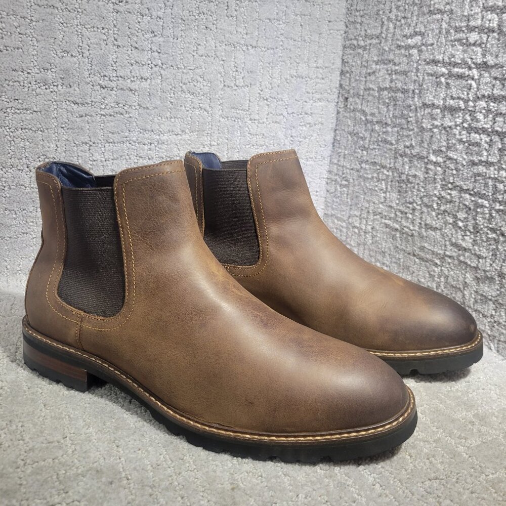 Florsheim Tan Leather Ankle Boots